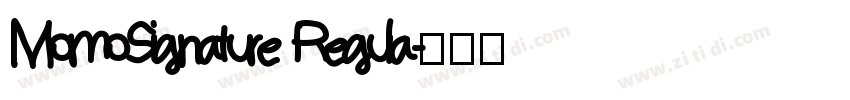 MomoSignature Regula字体转换